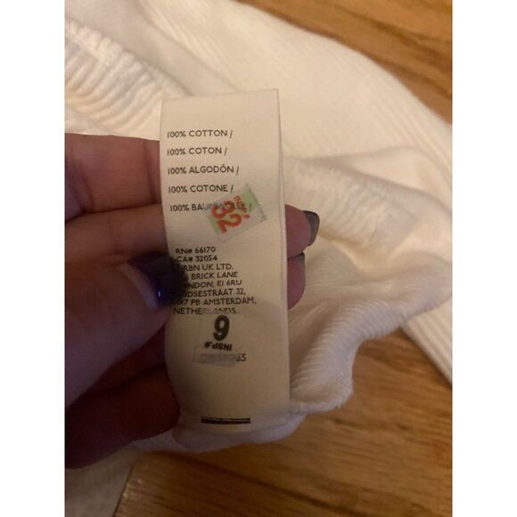 NWT Free People, women's Santa Clara Thermal, Alabaster size small - Picture 10 of 10